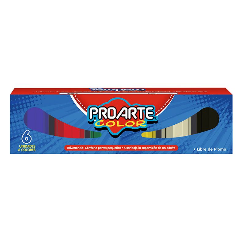 TEMPERA 6 COLORES 15 ML PROARTE