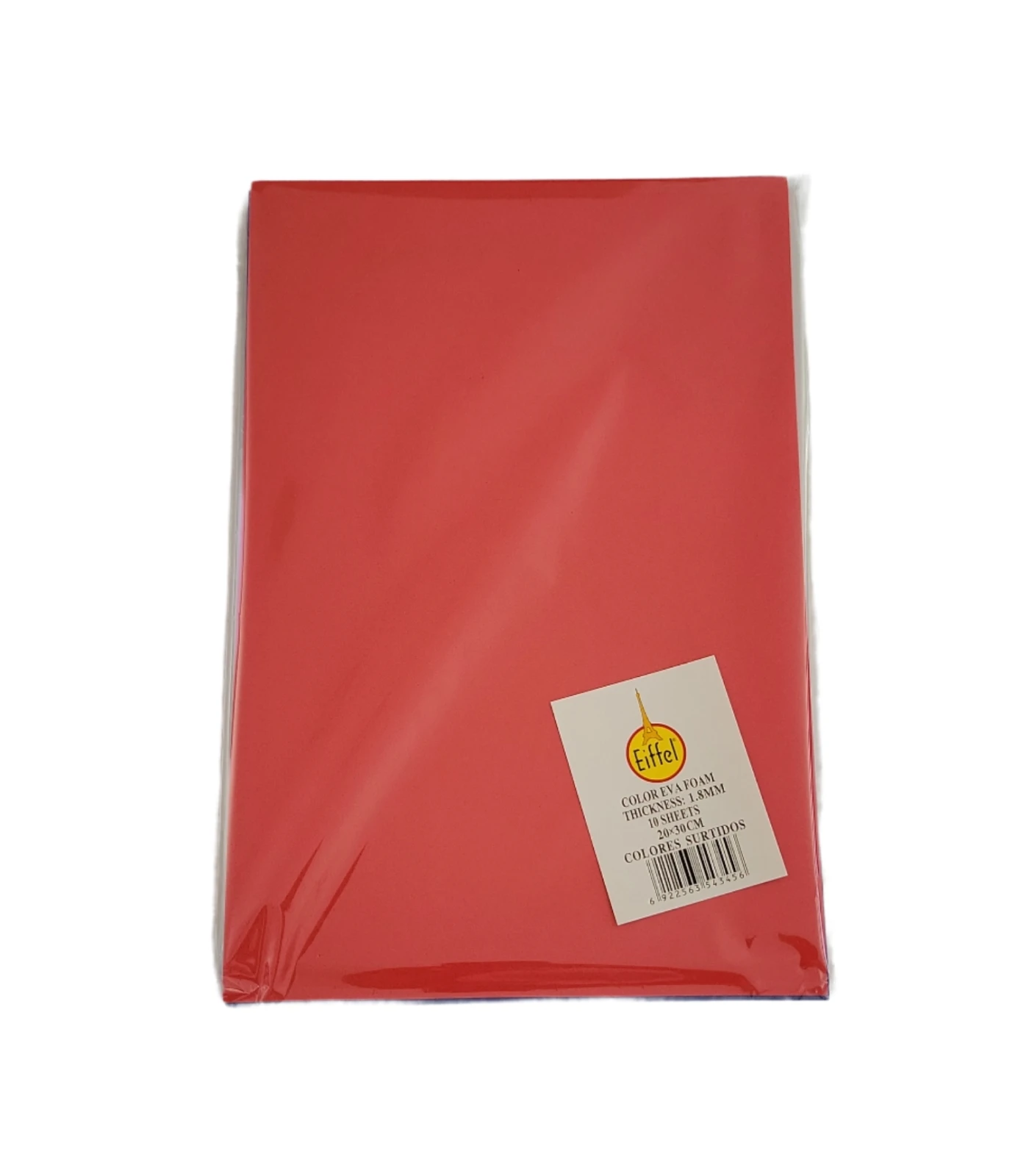 CARPETA GOMA EVA 10 COLORES 20 X 30 CENTIMETROS EIFFEL