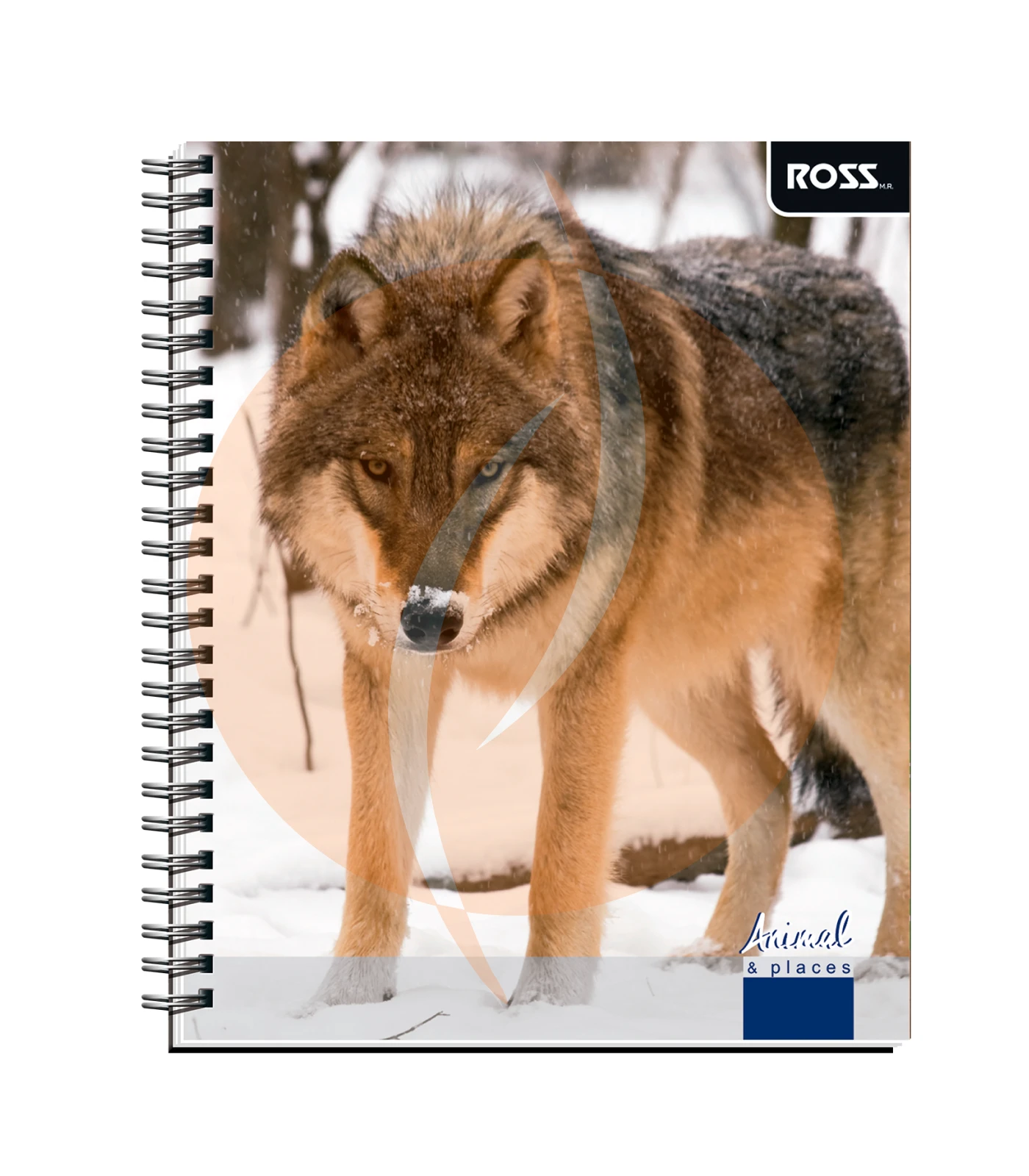 CUADERNO UNIVERSITARIO 7 MM 100 HOJAS ANIM&PLACES TAPA SIMPLE ESPIRAL DOBLE ROSS