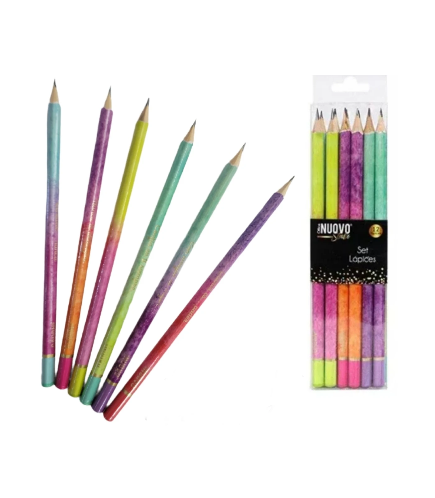 LAPIZ GRAFITO TRIANGULAR HB Nº 2 CAJA 12 UNIDADES ARUBA PRINT