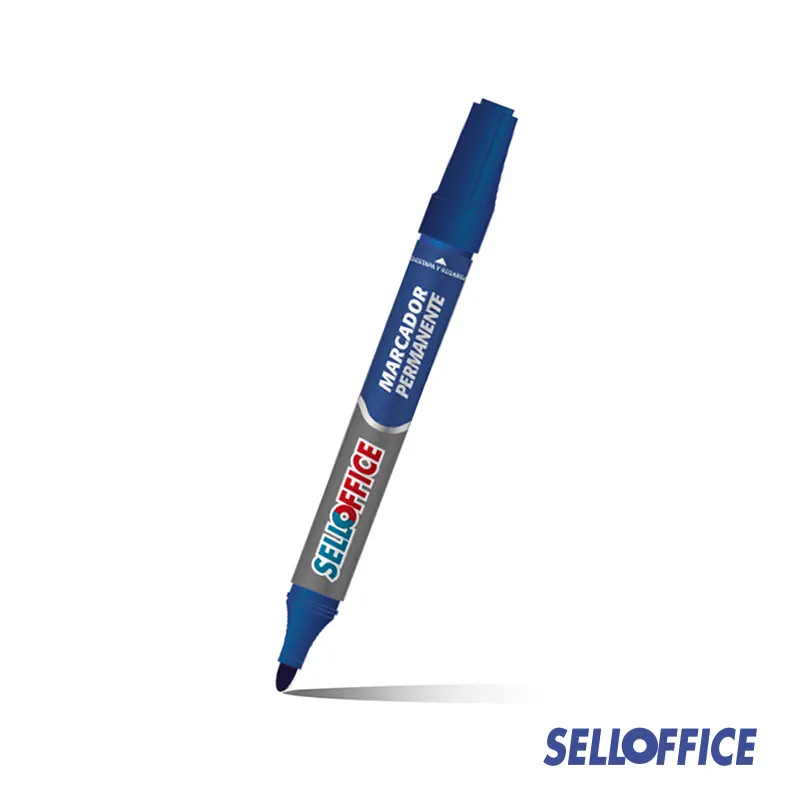 PLUMON PERMANENTE AZUL RECARGABLE SELLOFFICE