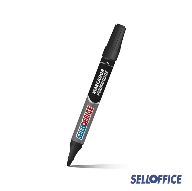 PLUMON PERMANENTE NEGRO RECARGABLE SELLOFFICE