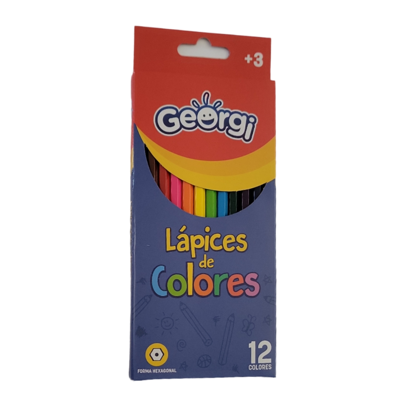 Lápiz Color 12 Largos Georgi