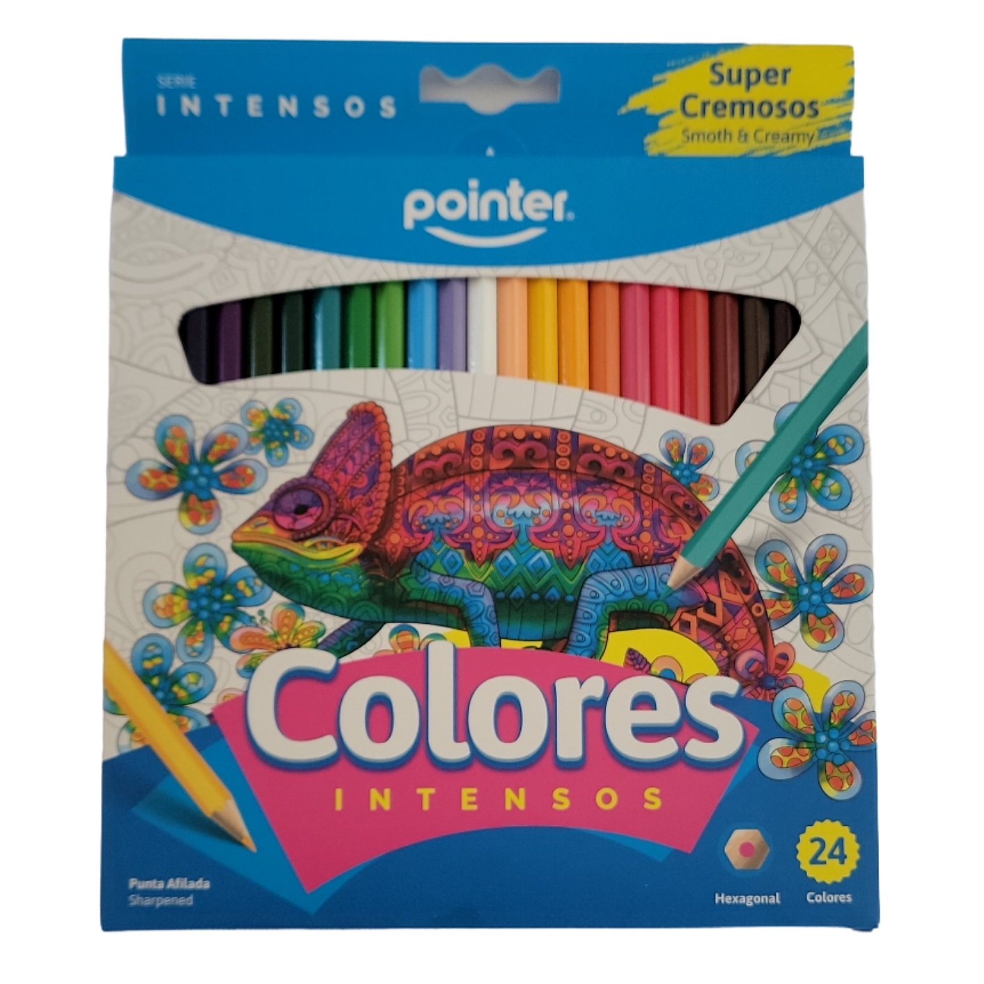 LAPIZ 24 COLORES INTENSOS HEX POINTER