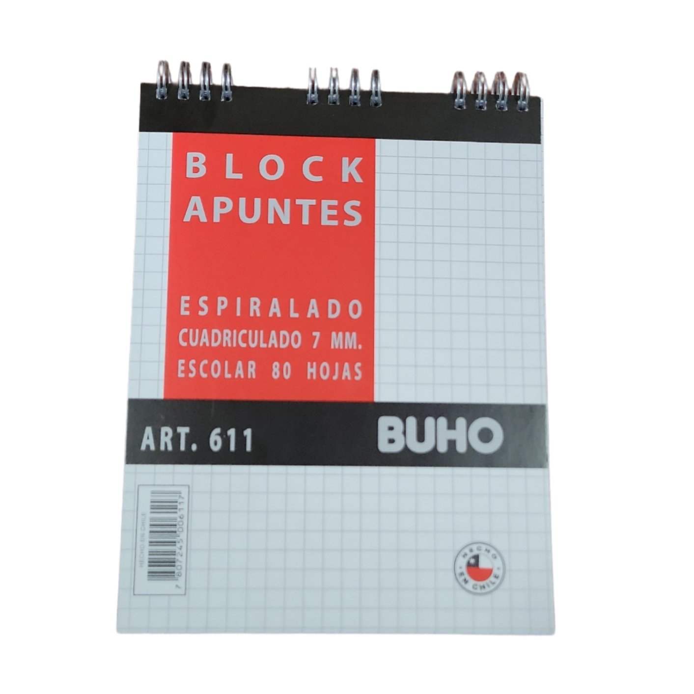 BLOCK APUNTE 7MM ESCOLAR 80 HJS ART. 611 BUHO