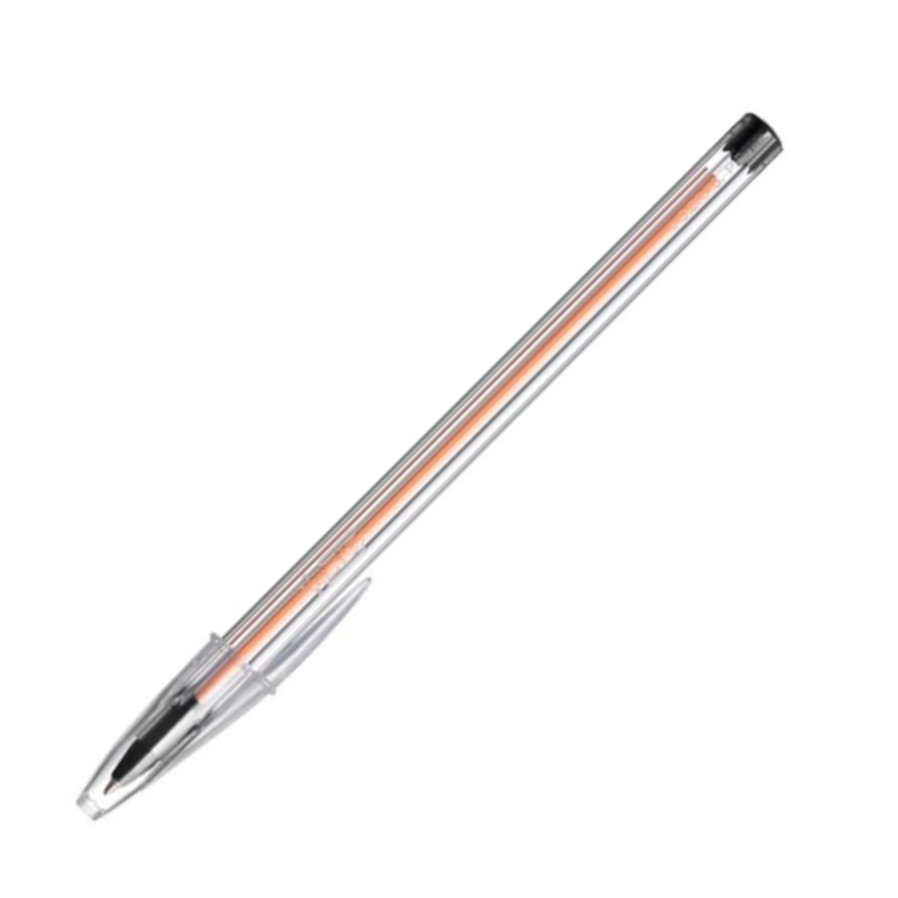 Lapiz Pasta Punta Fina Naranja-Negro 0,8 Mm Bic