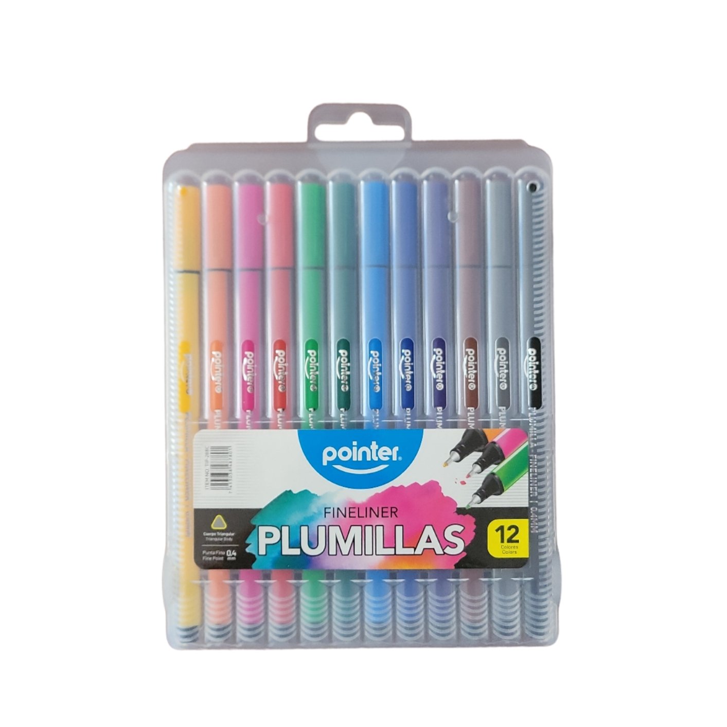 LAPIZ TIRA LINEA 0.4 12 COLORES PLUMILLAS FINELINER