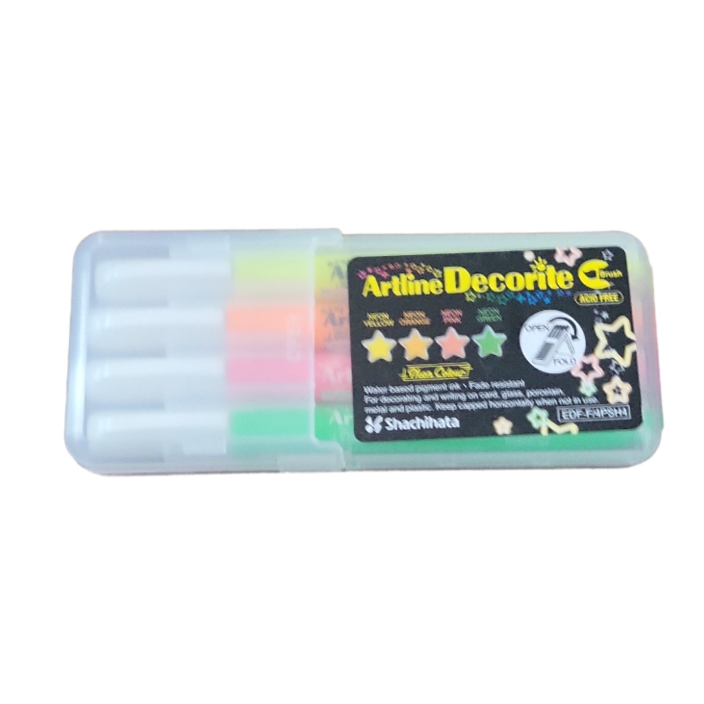 SET 4 MARCADORES FLUOR DECORITE ARTLINE