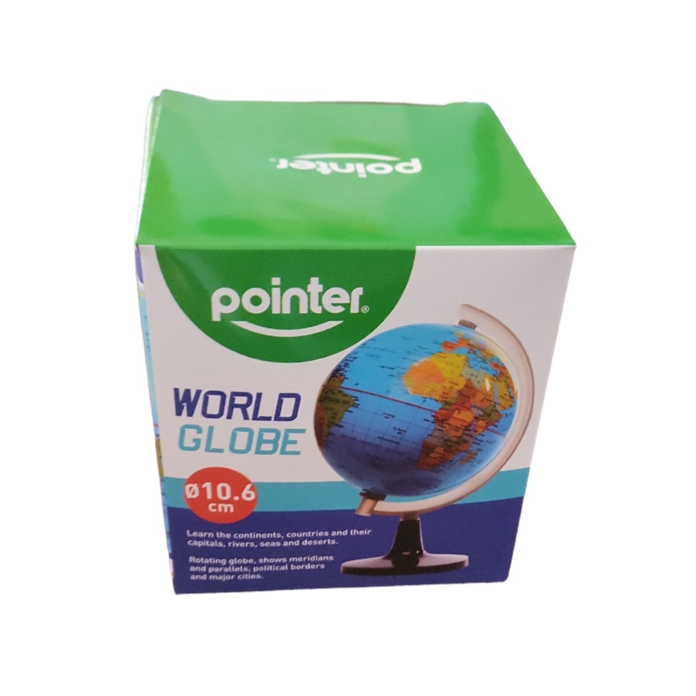 GLOBO TERRAQUEO MAPA MUNDI 10CM POINTER