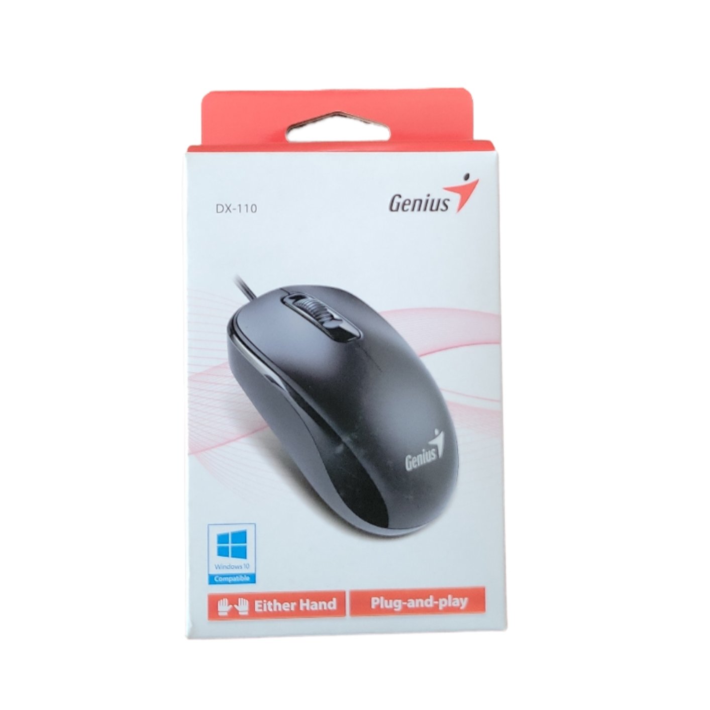 Mouse Genius Dx-110 Usb Óptico 3 Botones Ambidiestro Blanco