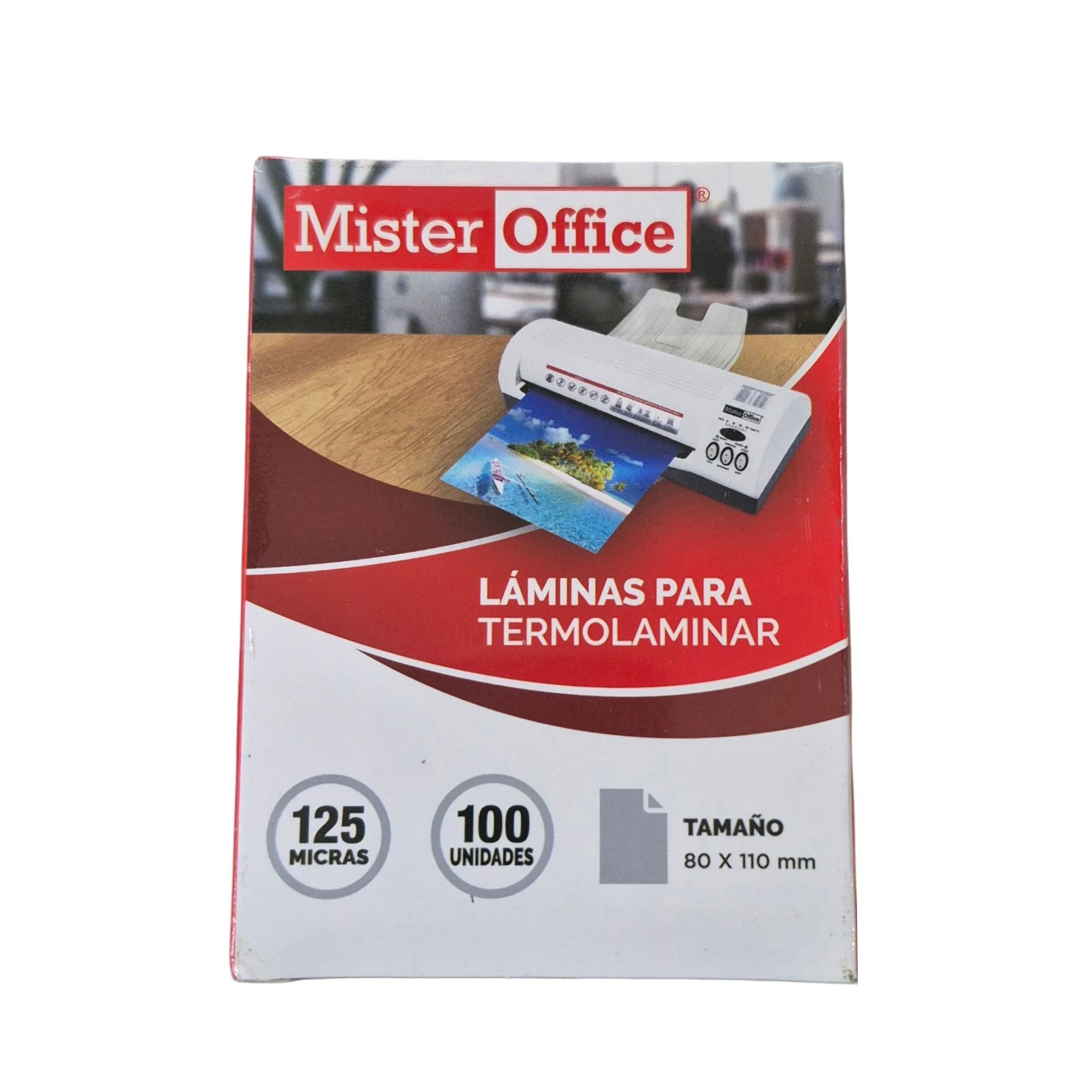 LAMINA TERMOLAMINAR 80 X 110 125MIC MISTER OFFICE