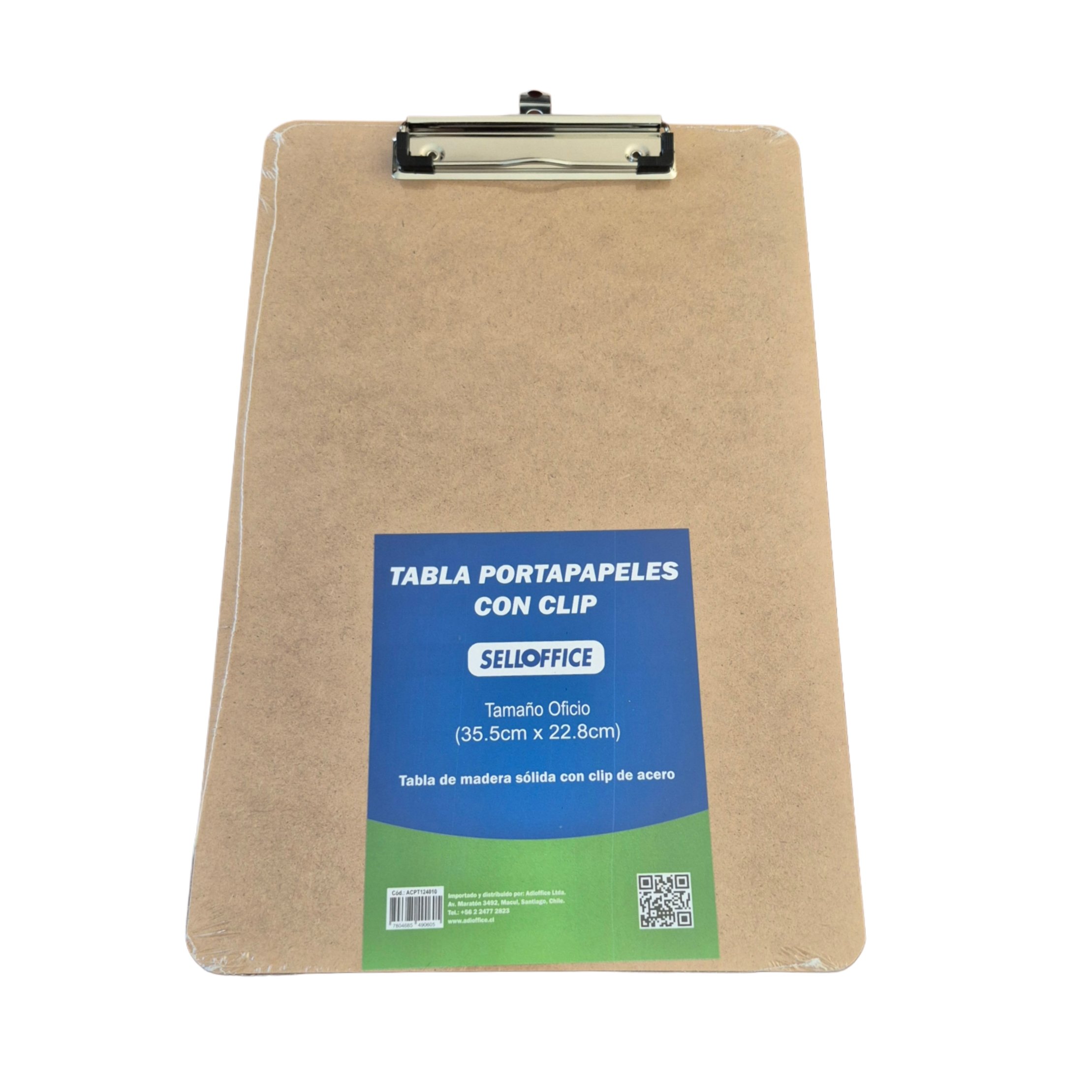 CARPETA TABLA C/APRETADOR MADERA OFICIO SELLOFFICE