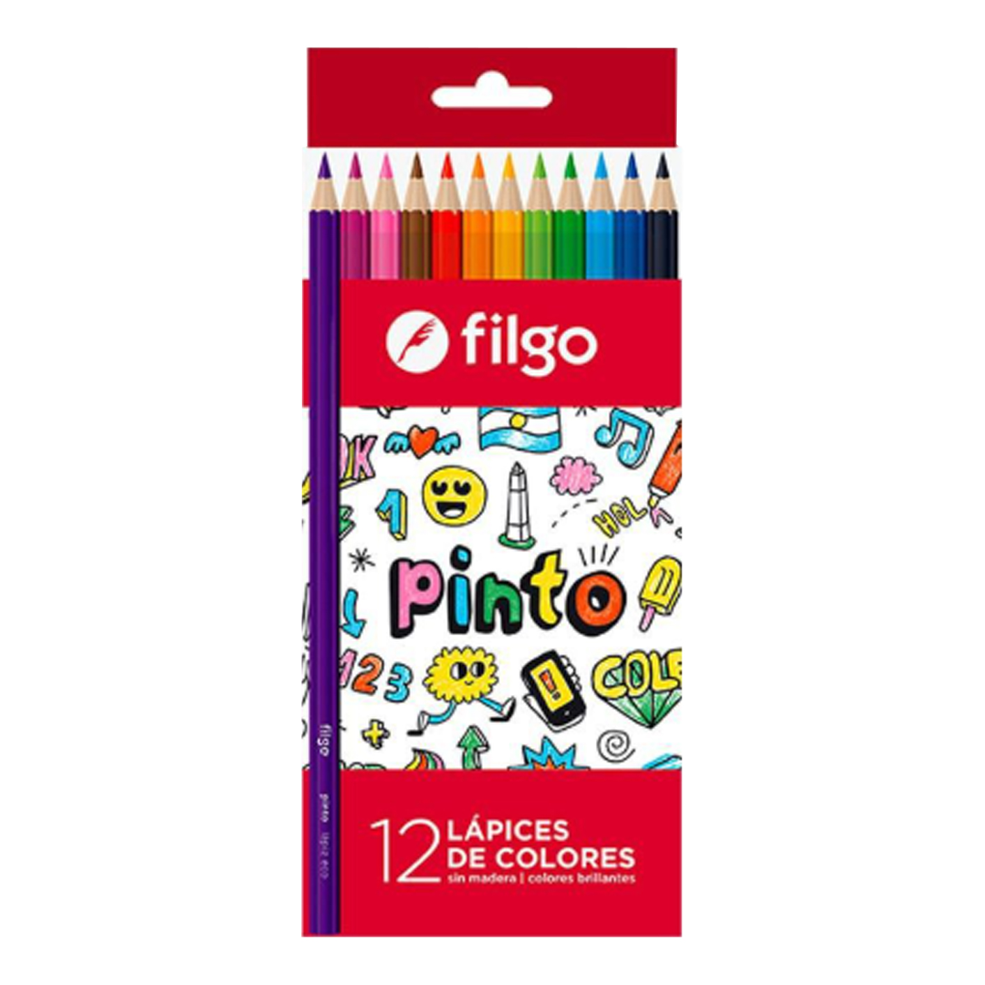 Lápices De 12 Colores Filgo Pinto