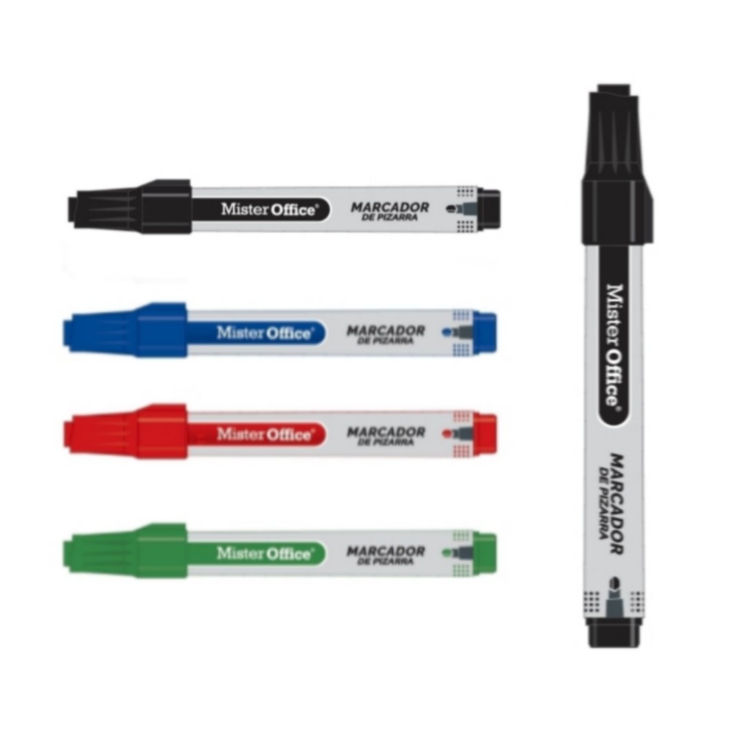 MARCADOR PIZARRA NEGRO PTA. RED. MISTER OFFICE