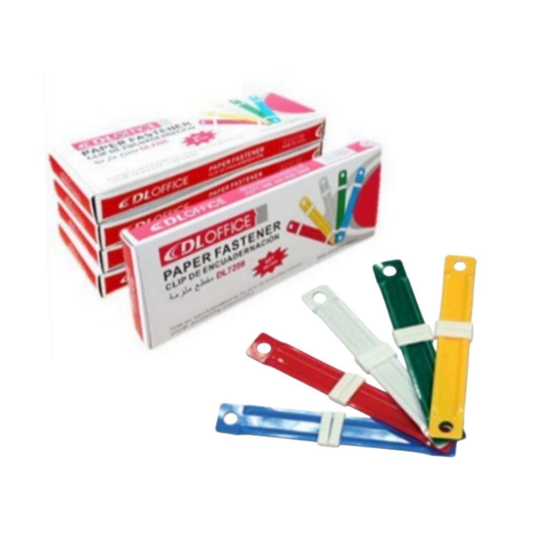 Accoclip Plastico Caja 50 Unidades Colores Surtidos Fultons
