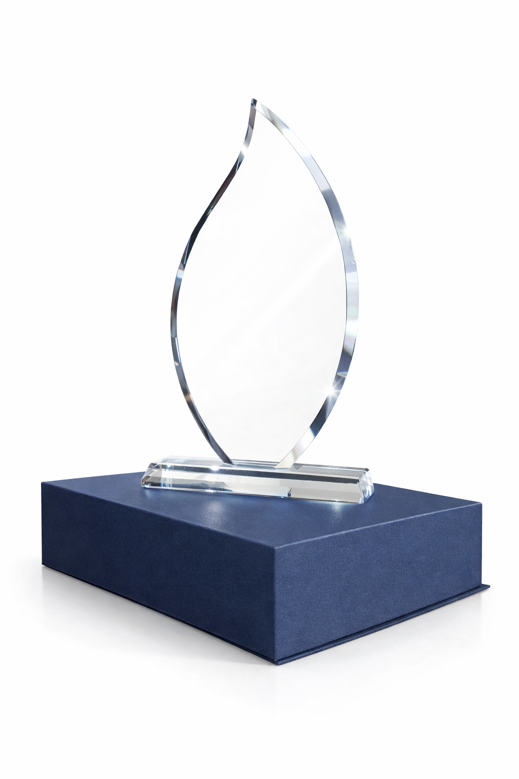 GALVANO VIDRIO 21 CMS FORMA LLAMA @GRAFICA