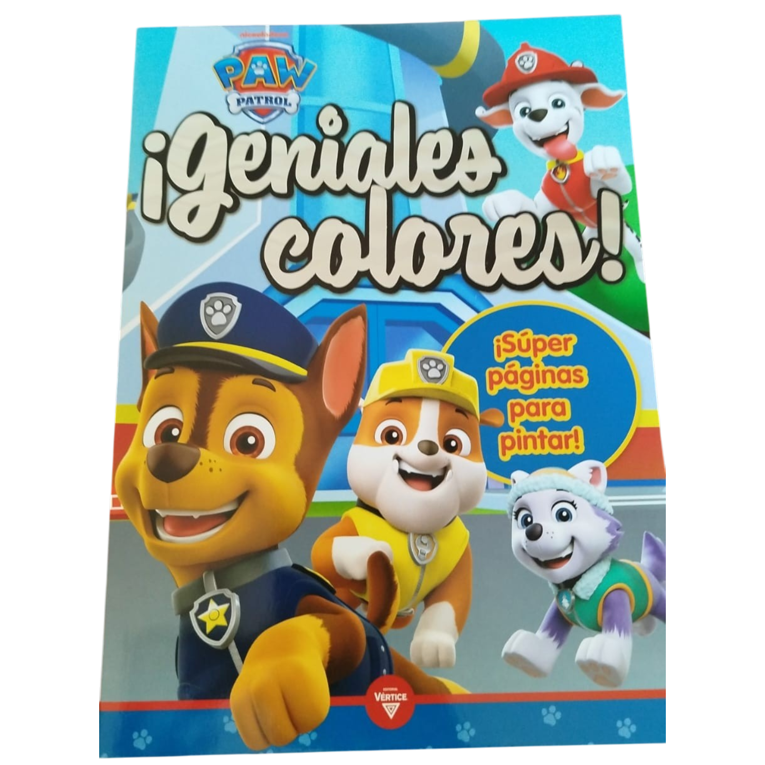 LIBRO GENIALES COLORES 16PAG PAW PATROL VERTICE