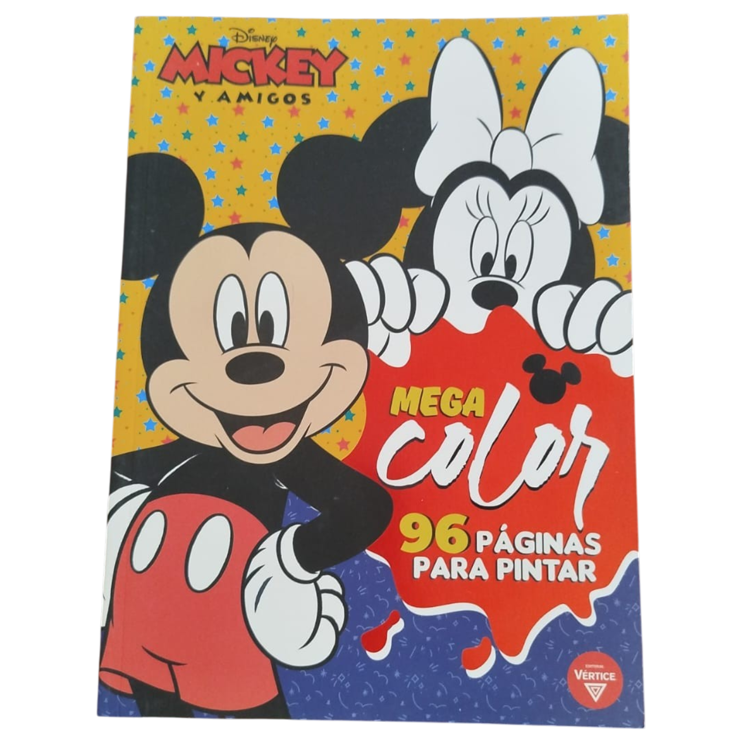 LIBRO COLOREAR MEGA COLOR 96PAG MICKEY MOUSE VERTICE