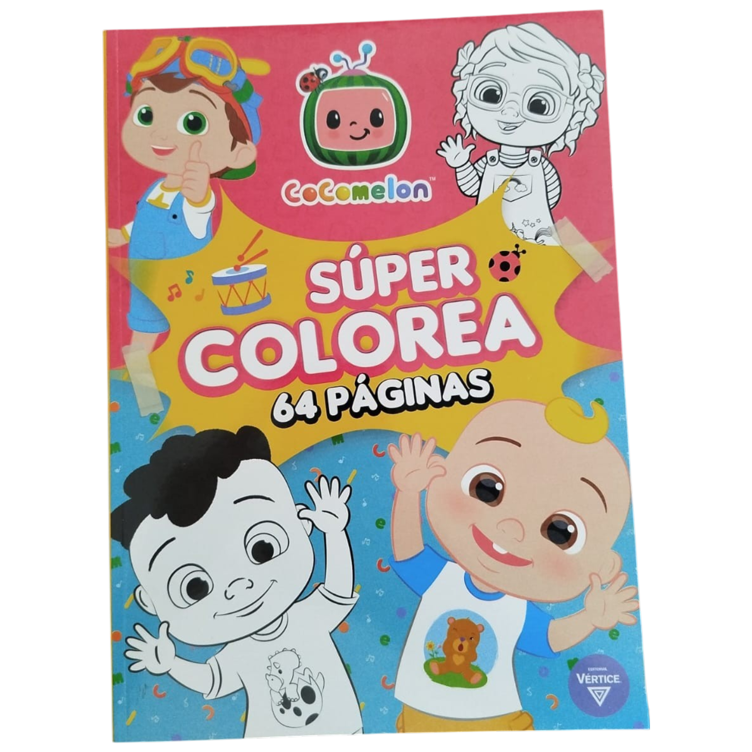 LIBRO SUPER COLOREA 64 PAG. COCOMELON VERTICE