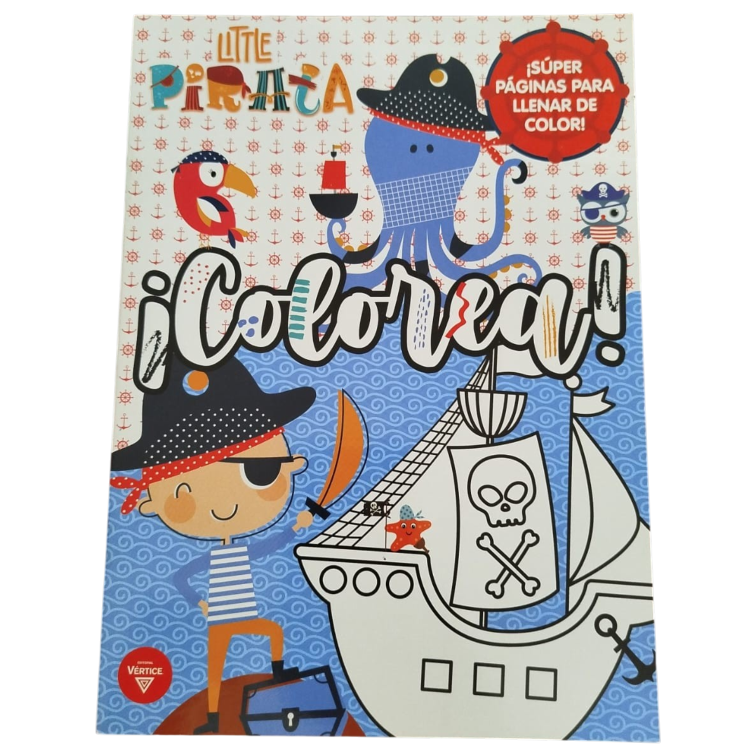LIBRO COLOREA LITTLE PIRATA VERTICE